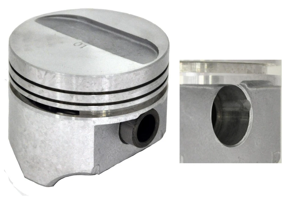 ENGINETECH PISTÓN CHRY DODGE 2.2L 135 BOLSILLO VÁLVULA TAPA PLANA EX TURBO TAMAÑO STD Foto 2 de 2