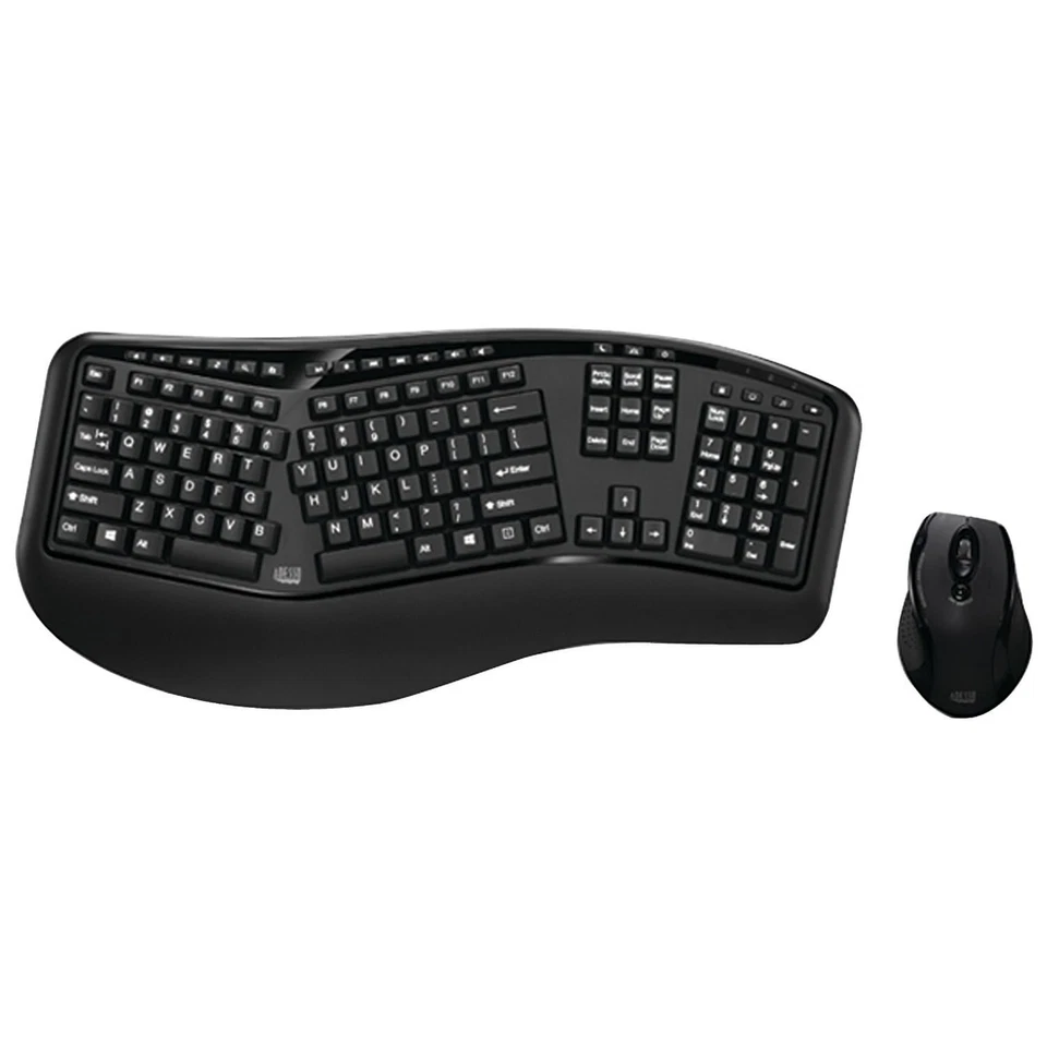 Adesso WKB-1500GB Tru-Form Media 1500 Wireless Ergonomic Keyboard & Laser Mouse - Image 4 of 4