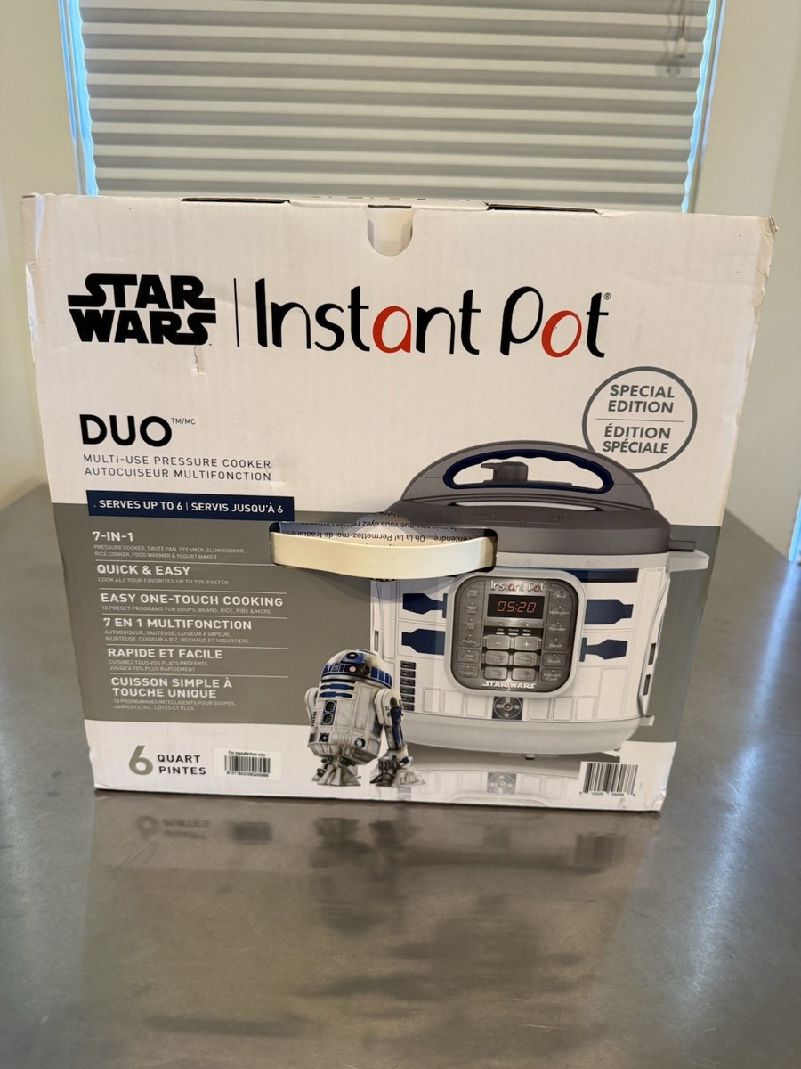 Star Wars~R2D2~R2-D2~Duo Instant Pot Pressure Cooker 6 Qt Special