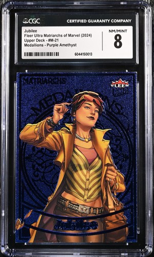 Matriarchs Marvel Medallion #M-21 Jubilee Purple Amethyst /35 CGC 8