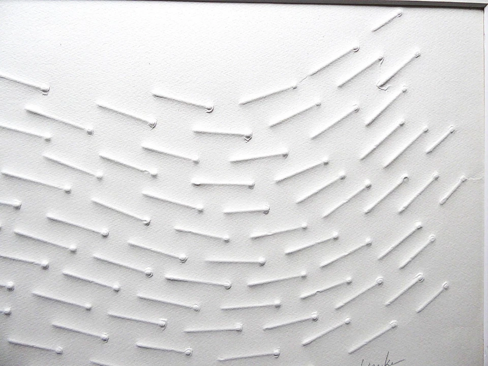 GÜNTHER UECKER - AUS: "VOM LICHT" - FRÜHE NAGELPRÄGUNG - 1974 - Bild 4 von 4