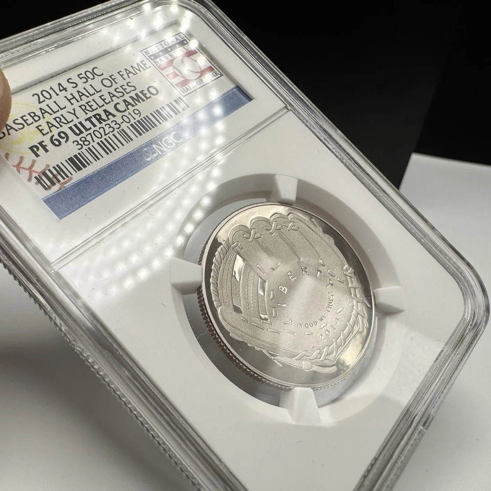 2014-S Baseball Hall of Fame Modern Commemorative Half 50C PF 69 Ultra Cameo NGC - Image 2 of 4