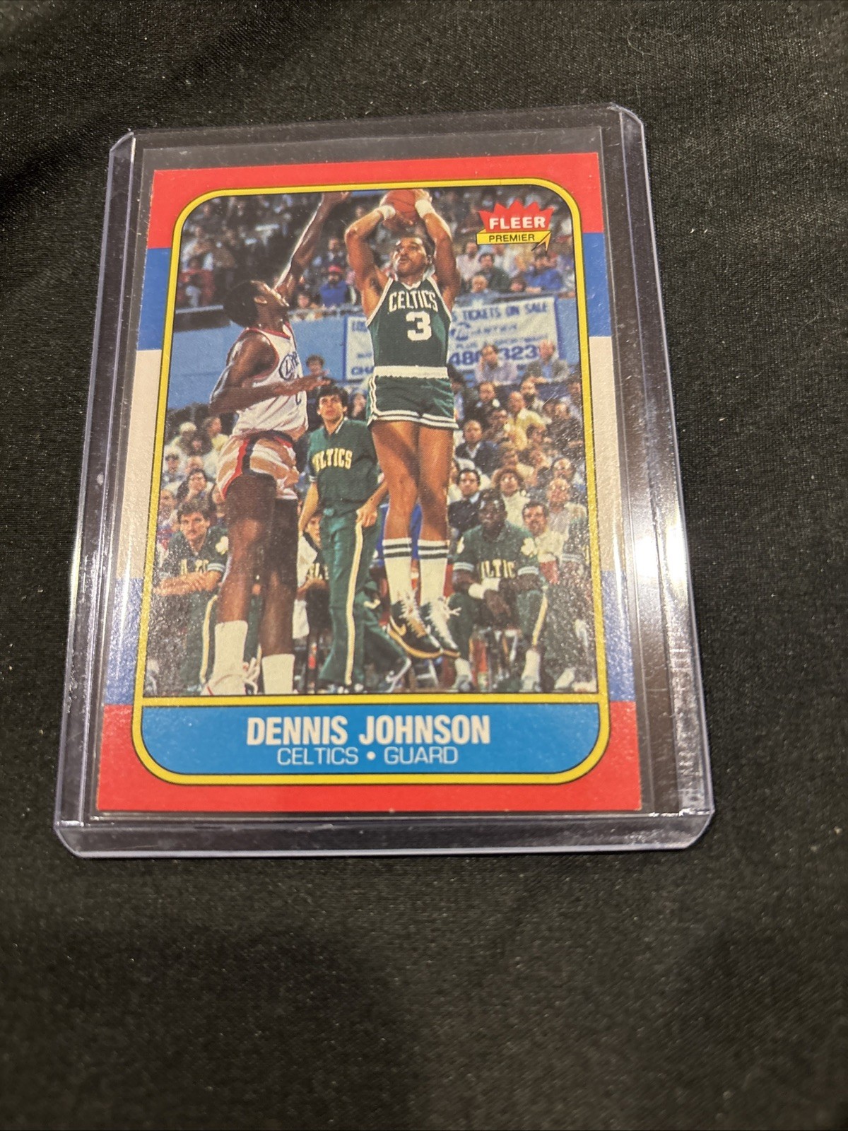 1986-87 Fleer DENNIS JOHNSON Celtics HOF #50 very clean