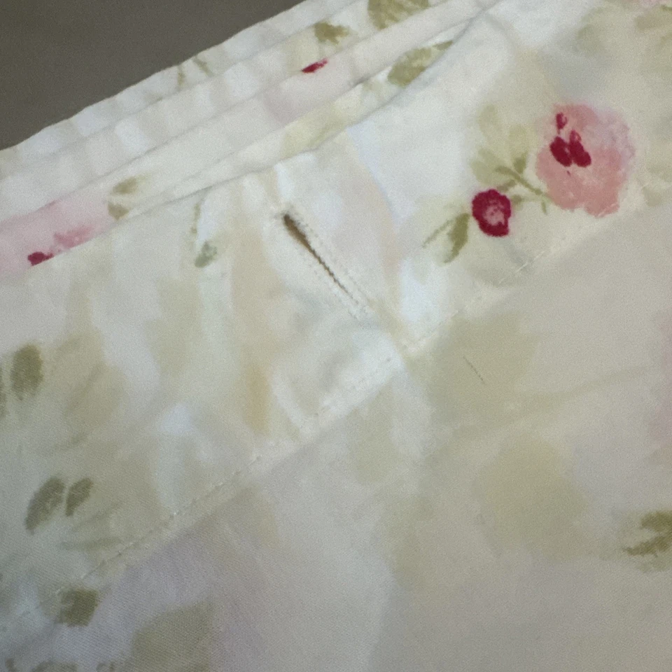 Cortina de ducha Simply Shabby Chic flor de cerezo de colección con volantes rosa blanco ~ nueva Foto 3 de 4