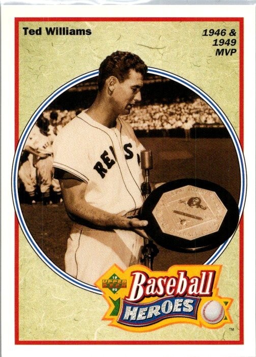 1992 Upper Deck - Baseball Heroes Ted Williams 1946 & 1949 MVP Ted Williams #31