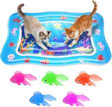 Cat Water Mat Interactive Cat Toys Upgraded Thickened 0.7Mm PVC Cooling Heating