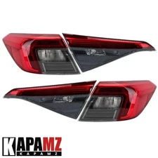 Inner Outer Rear Tail Light Lamp Pair Left+Right For Honda Civic Sedan 2022-2024