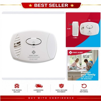 First Alert CO605 Plug-In Carbon Monoxide Detector with Battery Backup, White