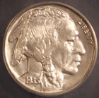 1935 Buffalo Nickel. ANACS MS-64. Starts at .99. NO RESERVE