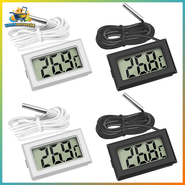 Digitalthermometer Lcd Mit Externem Sensor Mini FüR KüHlschrank Gefrierschrank-image