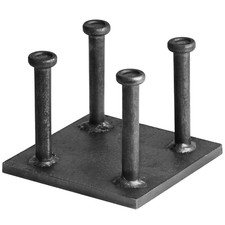 2 Pack 6" X 6" Steel Concrete Embed Anchor Plate, Weld on Square Base Plate | 3/