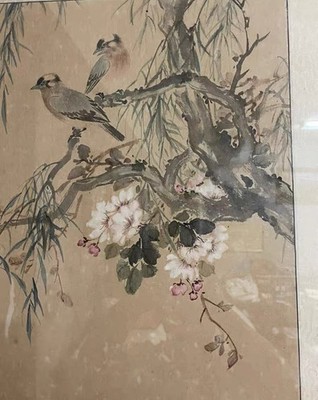 Chen Junfu and Wu Yongxiang collaborated on a painting of flowers and birds