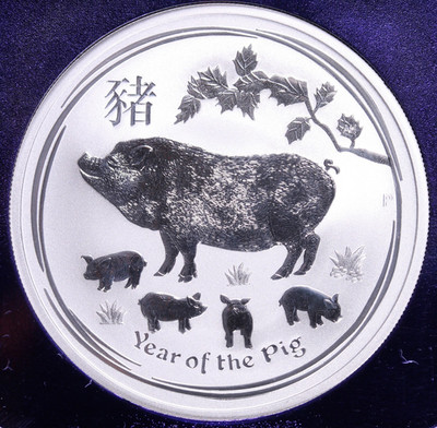2019-P Australia $1 Year of the Pig 🐖 NGC MS70 1oz .9999 Silver