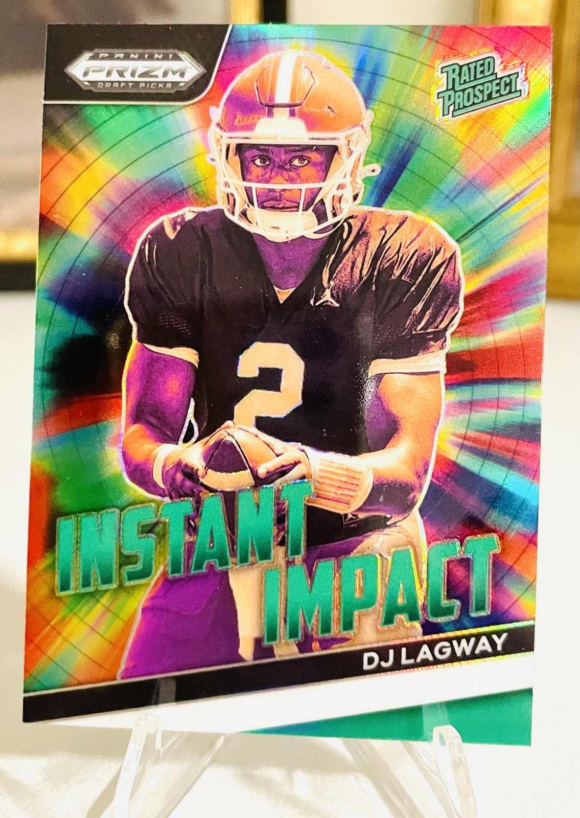2024 Panini Prizm Draft Picks - Instant Impact DJ Lagway #II-DLY Green Prizm...