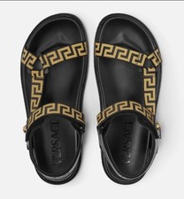 Versace Greca men  s sandals Black/Gold EU 41 US 8 650