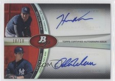 2011 Bowman Platinum Dual Red Refractor 10/10 Hector Noesi Adam Warren Auto 0x5