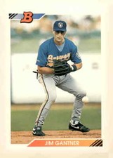 1992 Bowman #301 Jim Gantner