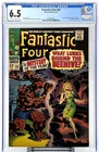 Fantastic Four #66 CGC 6.5 1967 Origin of Him Warlock Kirby Lee JUST GRADED
