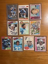 Detroit Lions Vintage Running Back Lot (10) w/ Rookies Sims Sanders Bussey Kane