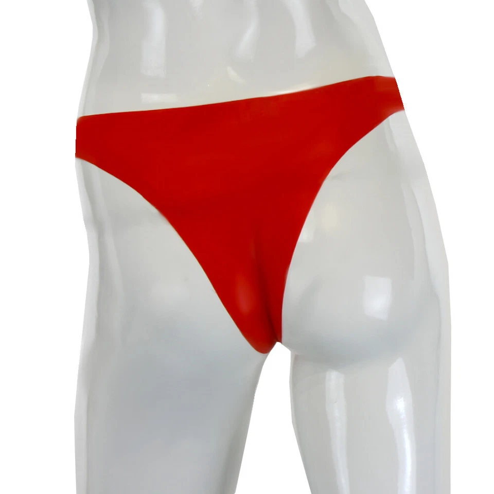 LatexDreamwear roter 100% Latex Frauen / Damen Tanga / Slip / sexy Höschen - Bild 3 von 4