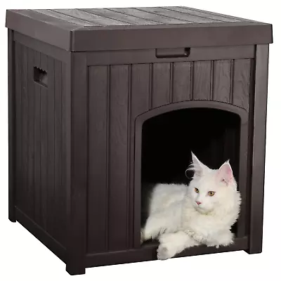 CA&T EHHLY Outdoor Cat House for Winter Waterproof, Outside Multiple Feral Cat Houses