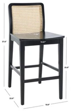 Safavieh BENICIO RATTAN COUNTER STOOL, Reduced Price 2172753559 BST1506C-SET2