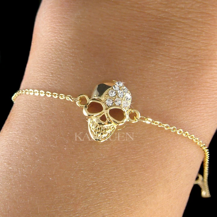 Skull swarovski bracelets outlet