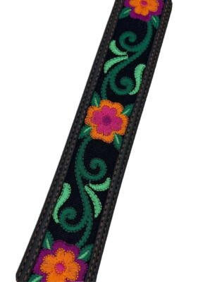 Justin LAS FLORES Taper Leather Belt Size 36 C21123 NWT List  display picture 1