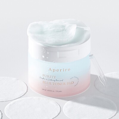 APERIRE Purity Blue Toner Pad 140ml / 70 Pad Moisture Soothing Daily K-Beauty