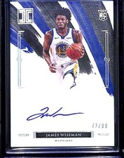 2020-21 Panini Impeccable Rookie Autograph #RA-WIS James Wiseman No 72 of 99
