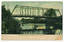 Main Street Bridge over Mahoning River, Niles, Ohio ca.1905