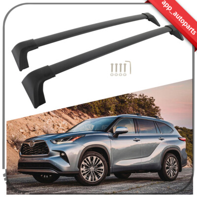 For 2021-2023 Toyota Highlander 2x Cross Bar Roof Rack Set