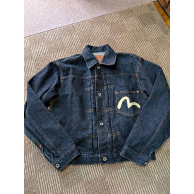 EVISU Denim Jacket First Type Buffalo Patch One Size EX cond EVISU Denim Jacket First Type Buffalo Patch One Size EX cond