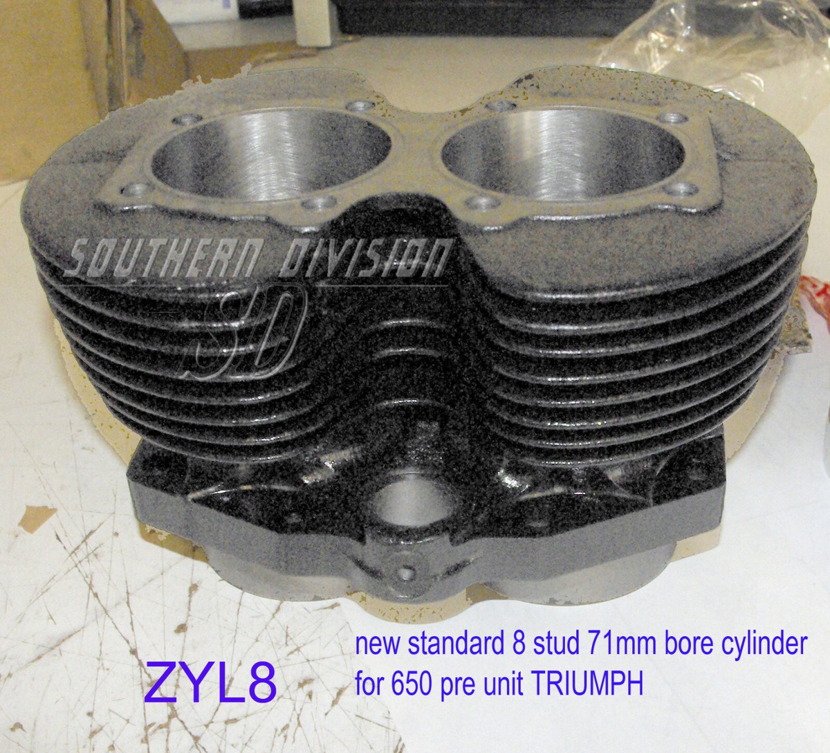 ZYL8 Zylinder cylinder pistons pre unit 8 Stud Triumph T110 650 56