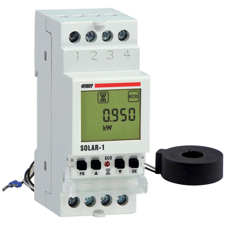 VEMER RELAIS DE CONTRÔLE POUR RAIL DIN ET APPLICABLE AUX SYSTÈMES PHOTOVOLTAÏQUES