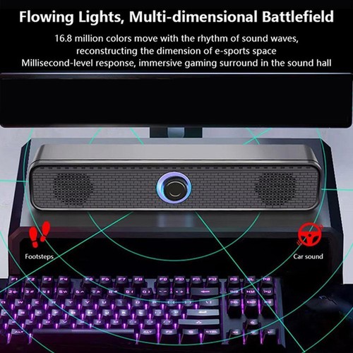 Wired Plug-In Speaker For Desktop Computer, Desktop Device Laptop, External L8E0 - Afbeelding 10 van 15
