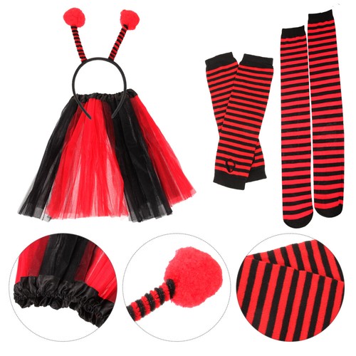 Conjunto de diadema Ladybug alas de abeja conjunto de festival mujeres fiesta favores - Imagen 7 de 12