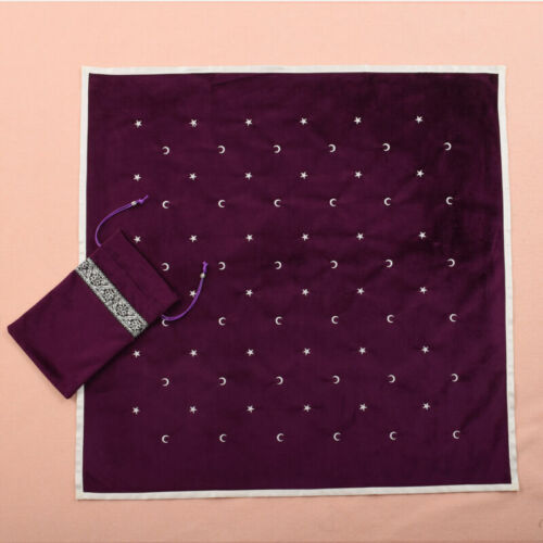 Divination Cards Wicca Cloth Altar Tarot Tablecloth 28.7" Square Embroidered - Picture 5 of 14