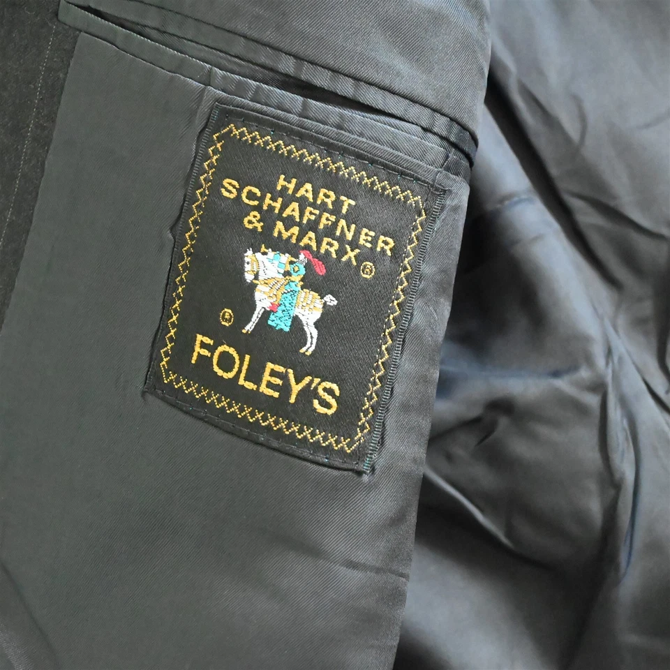 Hart Schaffner Marx 44R 36x32 Gris Rayas HSM 100s Lana Hombres Chaqueta Pantalones Traje Foto 4 de 4