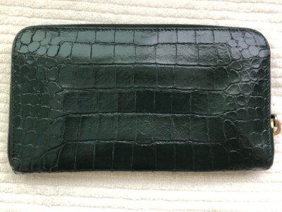 小物 miu miu leather wallet dark green Leather wallet Miu Miu Green in Leather - 44060896