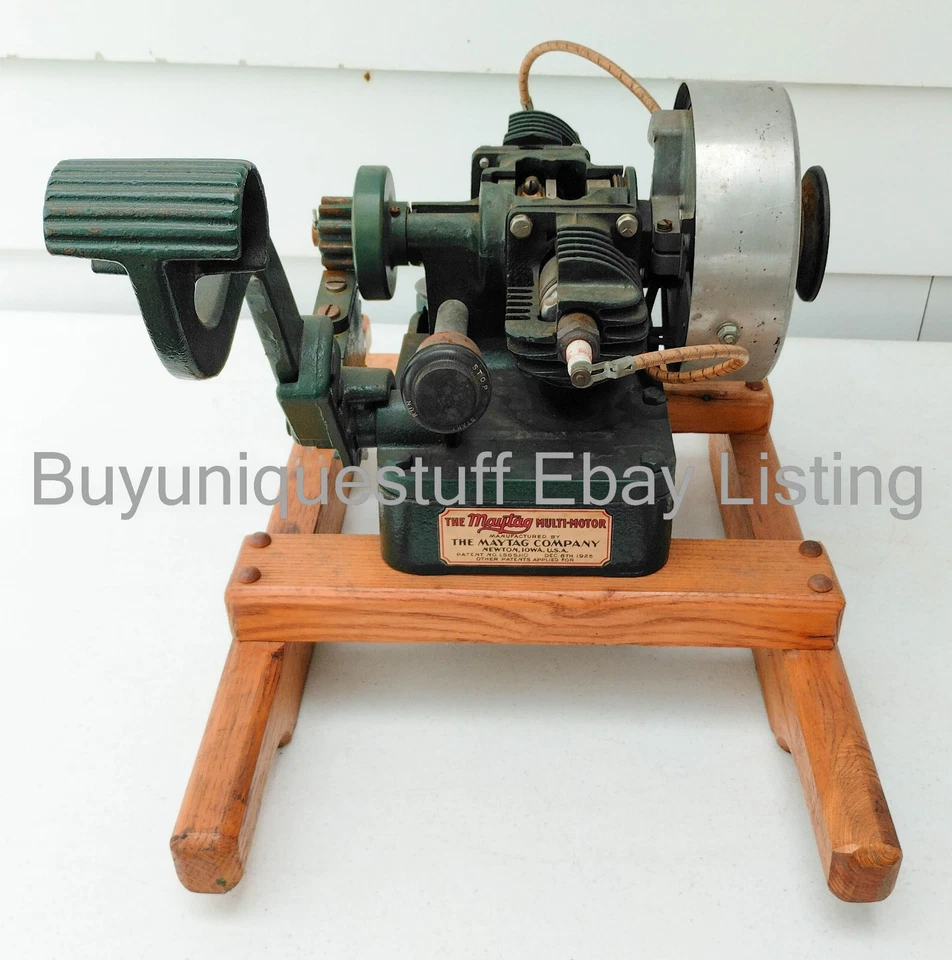 Motor de exhibición de corte de fábrica doble Maytag 72 raro Foto 3 de 4