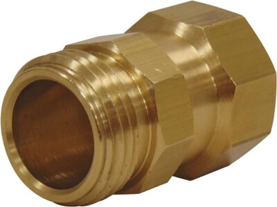 Brass Hose Swivel Decreases Hose Tangles Fits 3/4'' Hose Threads by Dramm