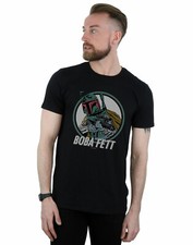 Star Wars Hombre Boba Fett Retro Circle Camiseta