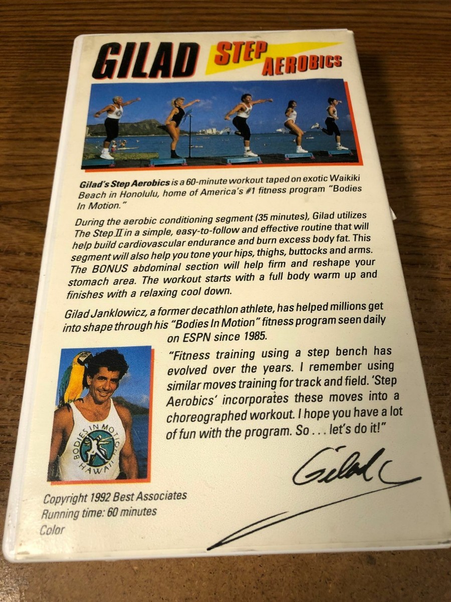 Gilad Step Aerobics VHS VCR Video Tape Used Fitness Exercise