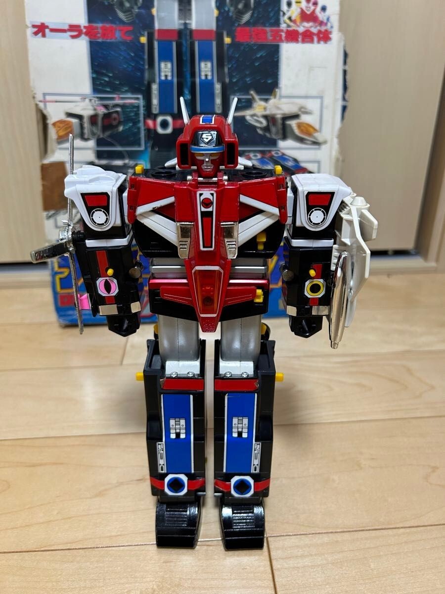 Hikari Sentai Maskman Great Five Dx Chogokin 1987 Rare From Hikari Sentai Maskman Great Five Dx Chogokin 1987 Rare From