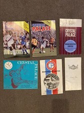 Job Lot CRYSTAL PALACE V MANCHESTER UNITED Football Programmes X 6 1969-1980