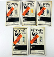5 Charger Lures The Lure Model #1 Carded New Old Stock Vintage Lake Products Co.