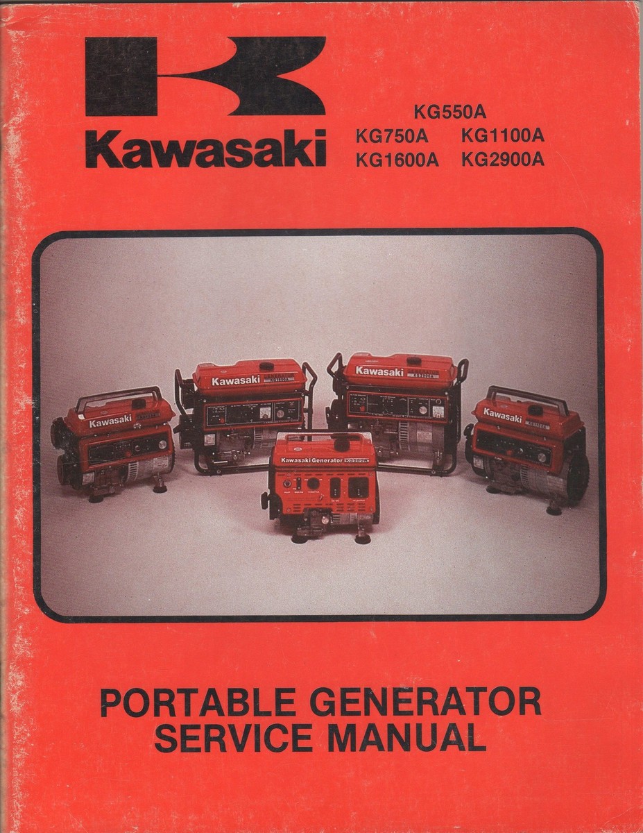 1982 KAWASAKI P/N 99963-0046-01 PORTABLE GENERATOR SERVICE MANUAL