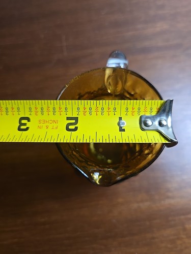 Vintage Amber Pilgrim Glass Mini Pitcher - Picture 14 of 14