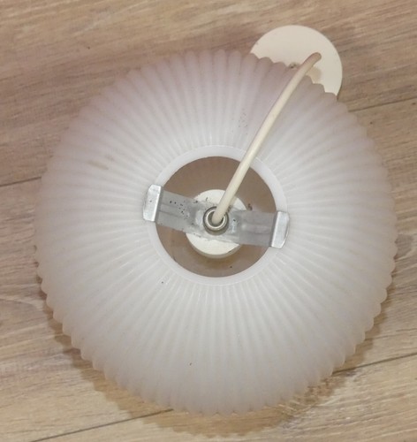 Lampe Kunststoff 60er 70er Erco 2101 Aloys Gangkofner Plisseelampe cocoon retro - Bild 7 von 9
